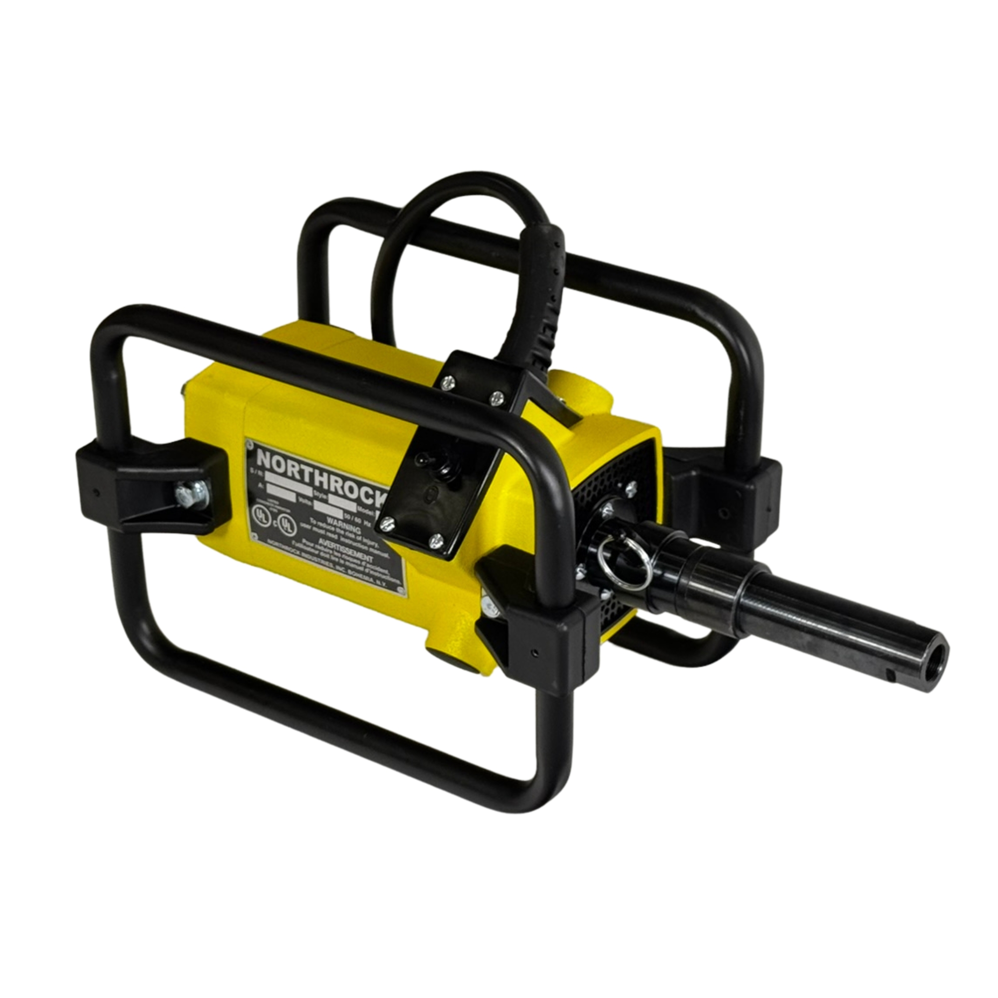 Northrock PRO 1.5+ Electric Concrete Vibrator Power Unit, 1.5 HP, 120V, 13 Amp, Quick-Disconnect Shaft Adapter, Cast Aluminum Housing, Master Style, UL Listed, Model 20K1-QD